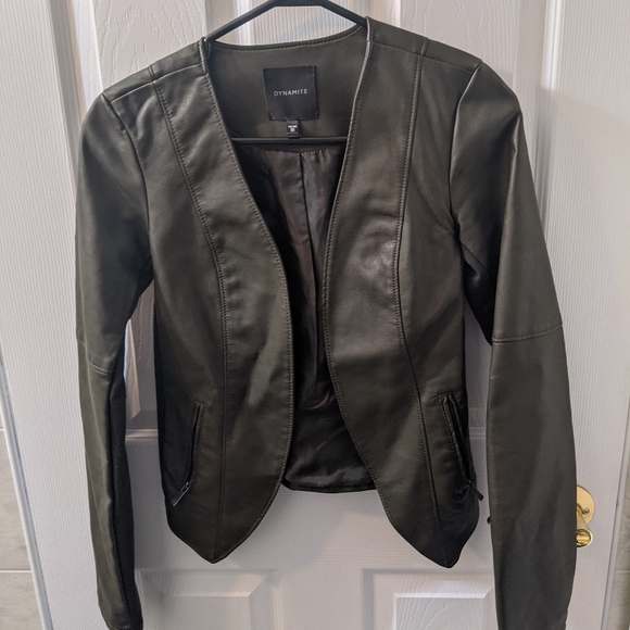 Dynamite Jackets & Coats Dynamite Blazer Dark Green Imitation